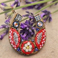 hestesko-formet-broche-glasmosaik-dekoreret-gammel-italiensk